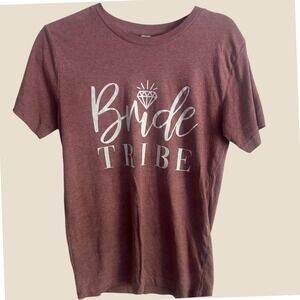 Rustic United Bride Tribe T-Shirt Bridal Party Wedding Graphic Tee S